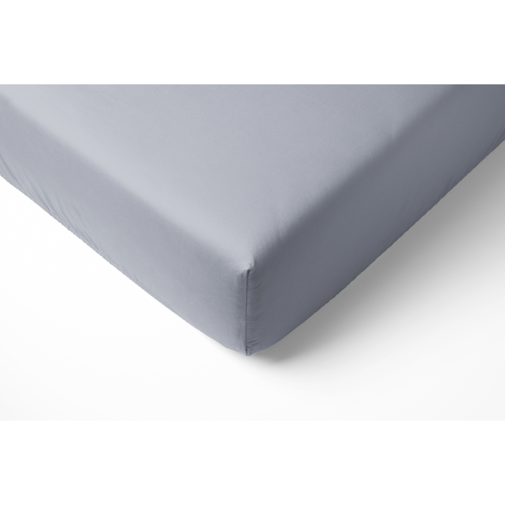 Satiinist kummiga voodilina „Classic grey“. Kummiga voodilinad, 160x200 cm