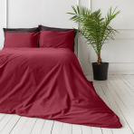 Premium satiinist voodipesu komplekt "Maroon". Satiinist voodipesu, 140x200 cm, 200x200 cm, 200x220 cm, 220x240 cm