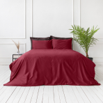 Premium satiinist voodipesu komplekt "Maroon". Satiinist voodipesu, 140x200 cm, 200x200 cm, 200x220 cm, 220x240 cm