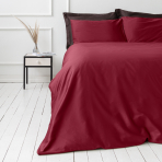 Premium satiinist voodipesu komplekt "Maroon". Satiinist voodipesu, 140x200 cm, 200x200 cm, 200x220 cm, 220x240 cm