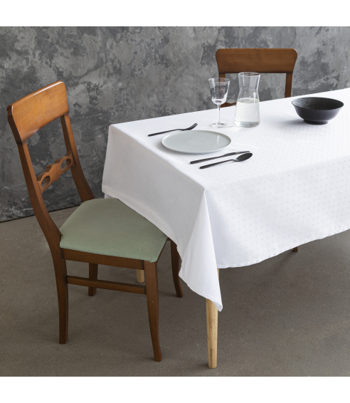 Laudlina „White square“. Puuvillased laudlinad