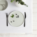 Laudlina „White square“. Puuvillased laudlinad, 140x240cm, 140x300 cm