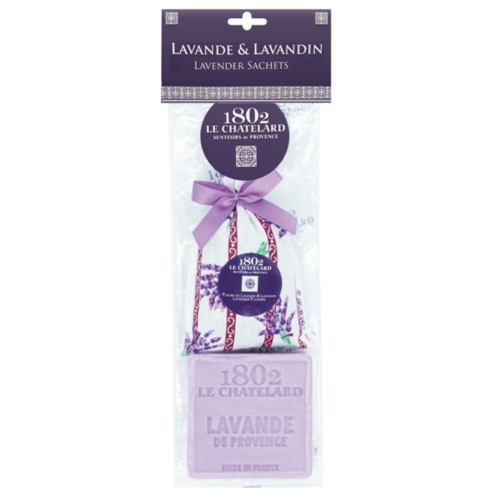 Näo - ja kehaseep lavendliga + aroomikott lavendliga "Provence". Kodulõhnastajad