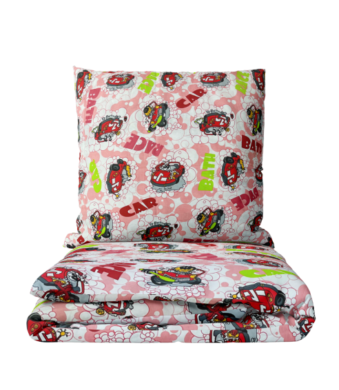 Laste voodipesu komplekt "Bath red". Laste voodipesu