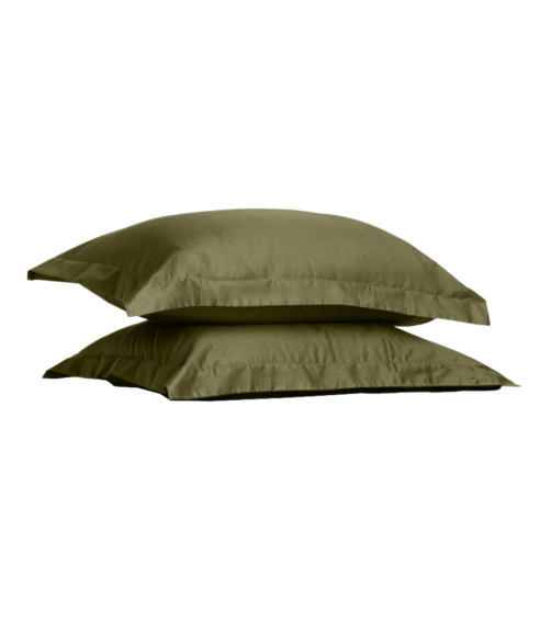 Premium satiinist padjapüürid "Moss green". Padjapüürid 50x70