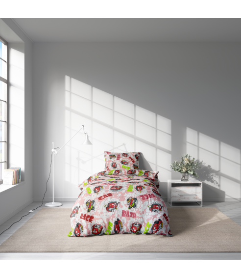 Laste voodipesu komplekt "Bath red". Laste voodipesu