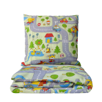Laste voodipesu komplekt "Fun city". Beebi voodipesu komplektid, 90x120 cm, 100x135 cm, 100x140 cm, 110x140 cm, 140x200 cm, 150x200 cm