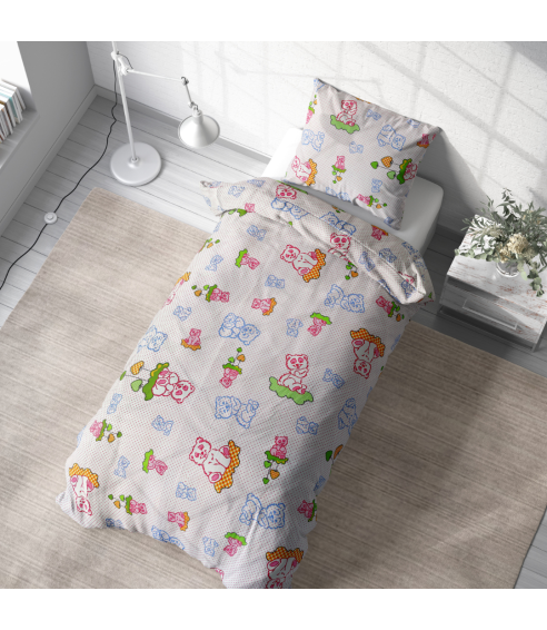 Laste voodipesu komplekt "Rose bears". Laste voodipesu