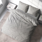 Kortsukangast voodipesu komplekt "Grey Floro". Voodipesu komplektid 200x200, 200x200 cm, 200x220 cm