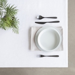 Laudlina „Linen white“. Linased laudlinad, 140x200 cm, 140x240 cm, 140x300 cm