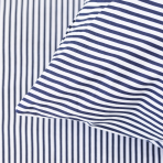 Voodipesu komplekt "Blue stripes". Puuvillane voodipesu, 200x200 cm, 200x220 cm
