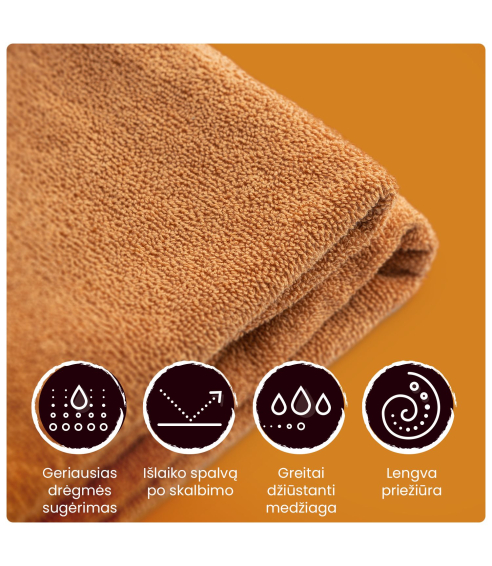 Vannitoa rätik „Orange“. Rätikud