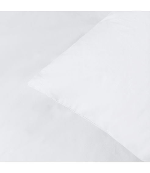 Premium satiinist voodipesu komplekt "White". Satiinist voodipesu
