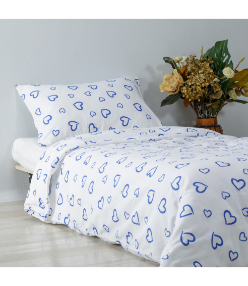 Laste voodipesu komplekt "Blue love". Laste voodipesu
