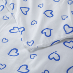 Laste voodipesu komplekt "Blue love". Laste voodipesu, 110x140 cm