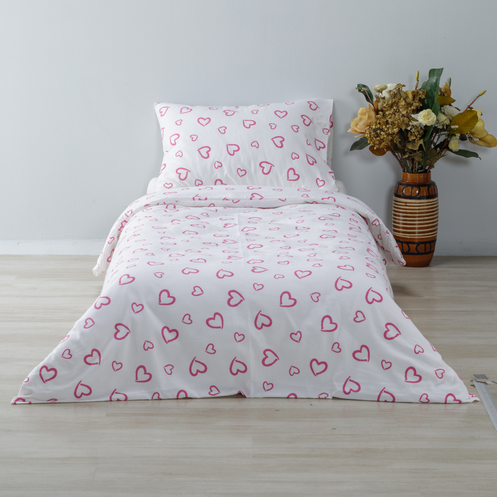 Beebi voodipesu "Pink love". Beebi voodipesu komplektid, 140x200 cm