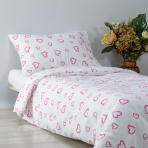 Beebi voodipesu "Pink love". Beebi voodipesu komplektid, 140x200 cm