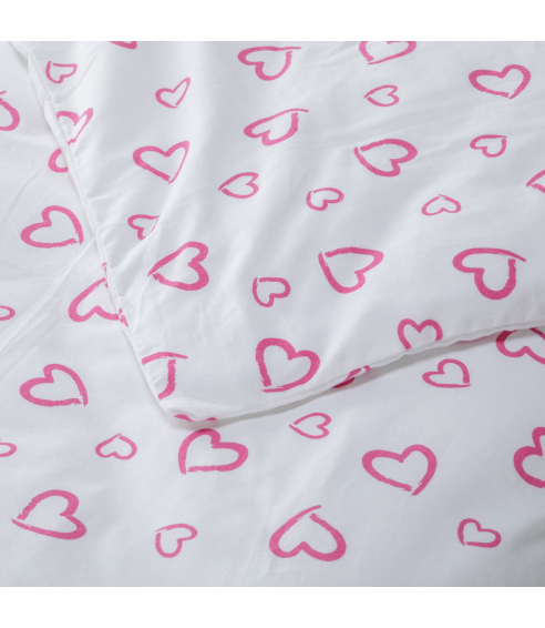 Laste voodipesu komplekt "Pink love". Beebi voodipesu komplektid