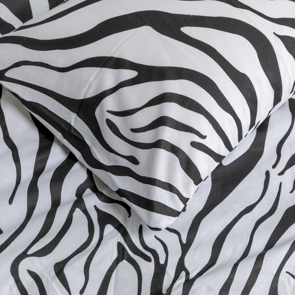 Voodipesu komplekt "Zebra". Puuvillane voodipesu, 140x200 cm, 200x220 cm