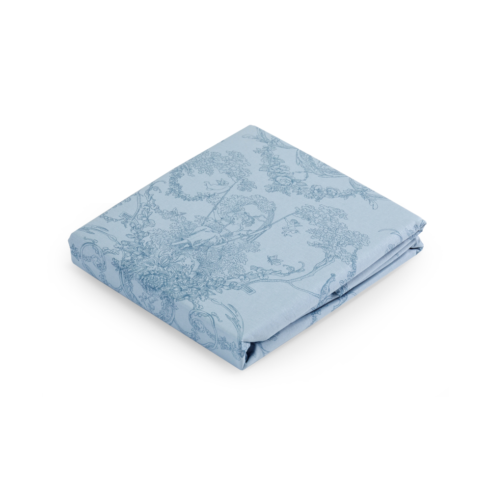 Voodipesu komplekt "Toile de jouy blue". Puuvillane voodipesu, 140x200 cm, 160x200 cm, 200x200 cm, 200x220 cm, 220x240 cm