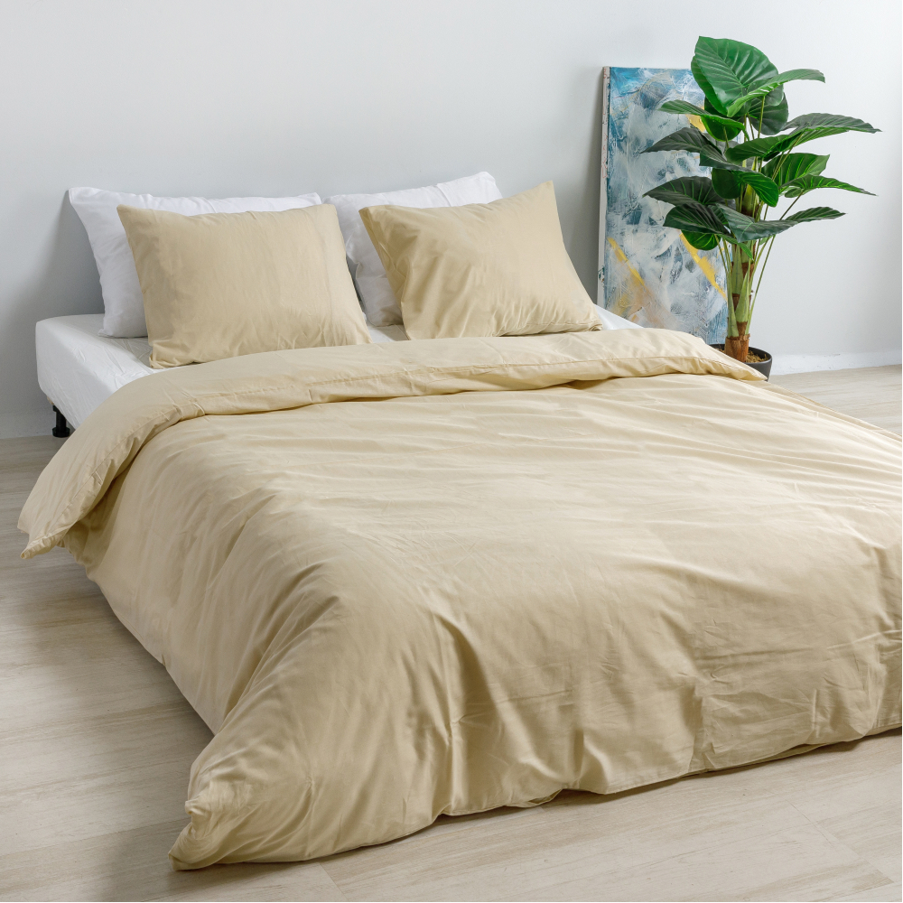 Voodipesu komplekt "Classic ivory". Puuvillane voodipesu, 140x200 cm, 160x200 cm