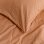 Voodipesu komplekt "Classic orange". Puuvillane voodipesu, 140x200 cm