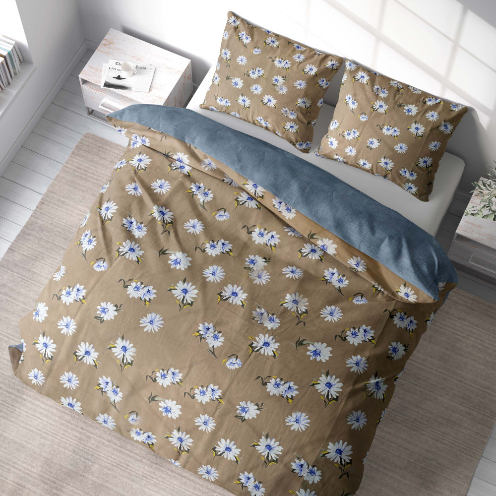 Satiinist voodipesu komplekt "Florado". Satiinist voodipesu, 200x220 cm