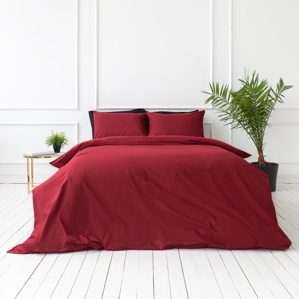 Voodipesu komplekt "Ruby". Puuvillane voodipesu, 140x200 cm