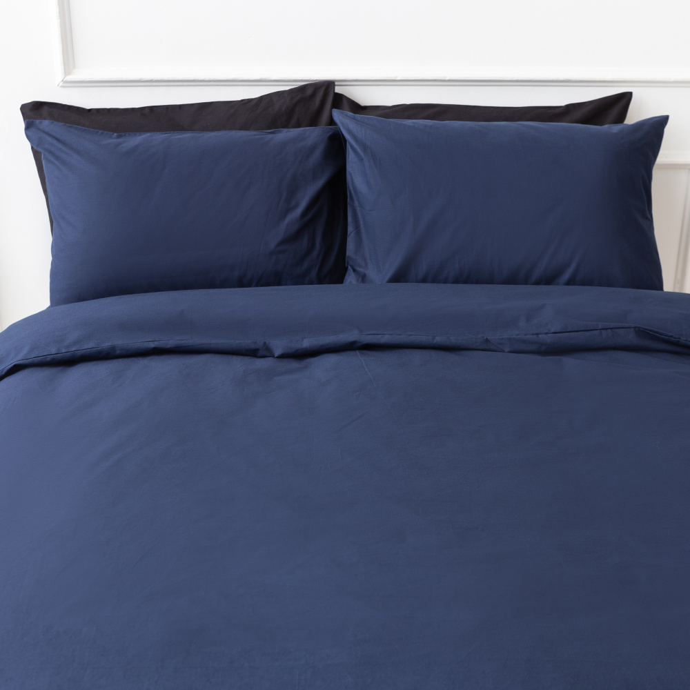 Voodipesu komplekt "Ombre blue". Puuvillane voodipesu, 200x200 cm