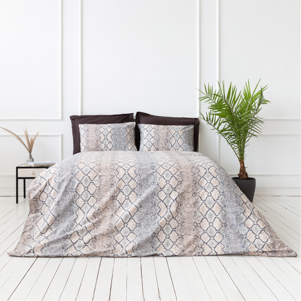 Voodipesu komplekt "Snakeskin". Puuvillane voodipesu, 200x220 cm