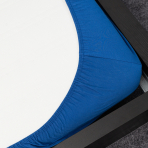 Trikotaažist voodilina kummiga „Blue“. Kummiga voodilinad, 140x200 cm, 160x200 cm, 200x220 cm