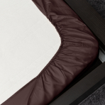 Satiinist kummiga voodilina „Chocolate“. Kummiga voodilinad, 90x200 cm, 140x200 cm, 160x200 cm, 180x200 cm