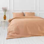 Voodipesu komplekt "Classic orange". Puuvillane voodipesu, 140x200 cm