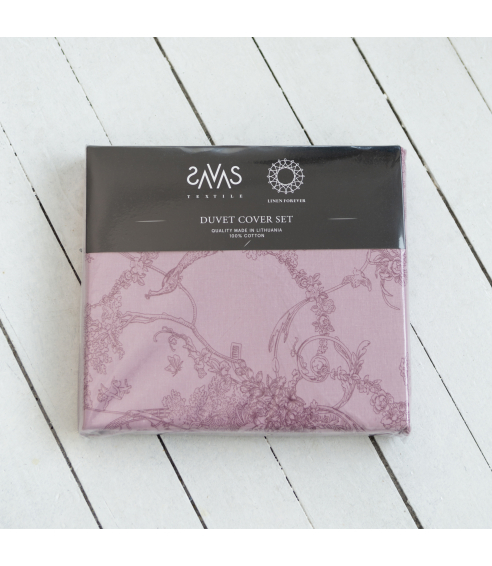 Voodipesu komplekt "Toile de Jouy red". Puuvillane voodipesu