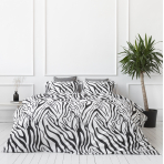 Voodipesu komplekt "Zebra". Puuvillane voodipesu, 140x200 cm, 200x220 cm