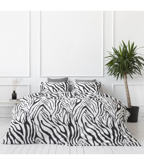 Voodipesu komplekt "Zebra". Puuvillane voodipesu