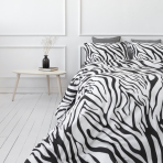 Voodipesu komplekt "Zebra". Puuvillane voodipesu, 140x200 cm, 160x200 cm, 200x220 cm