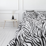 Voodipesu komplekt "Zebra". Puuvillane voodipesu, 140x200 cm, 200x220 cm