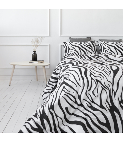 Voodipesu komplekt "Zebra". Puuvillane voodipesu