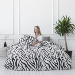 Voodipesu komplekt "Zebra". Puuvillane voodipesu, 140x200 cm, 200x220 cm