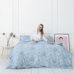 Voodipesu komplekt "Toile de jouy blue". Puuvillane voodipesu, 140x200 cm, 200x200 cm