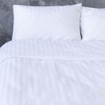 Premium satiinist voodipesu komplekt "Stripe 2 cm". Satiinist voodipesu, 140x200 cm