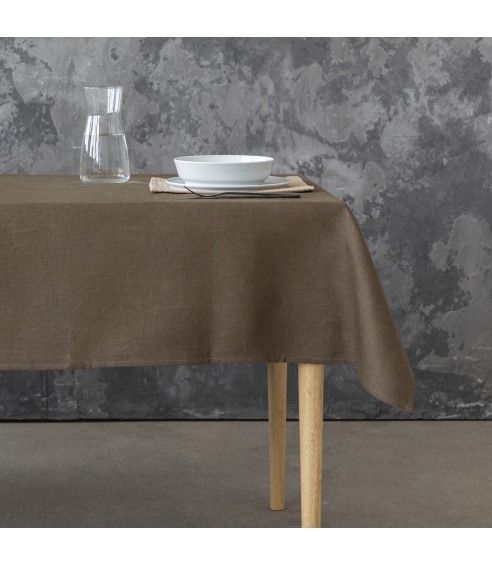 Linane laudlina „Linen brown“. Linased laudlinad