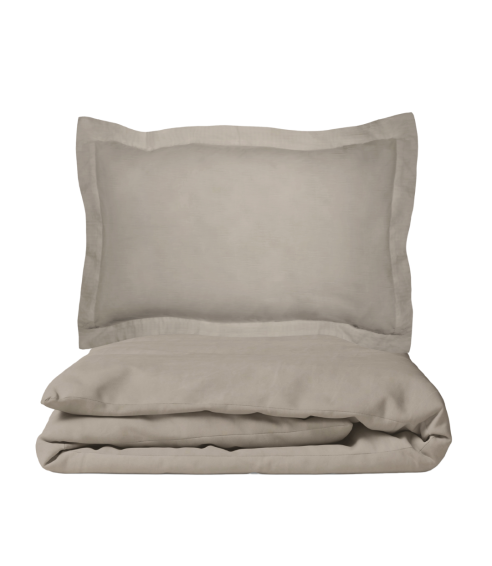 Premium satiinist voodipesu komplekt "Taupe". Satiinist voodipesu