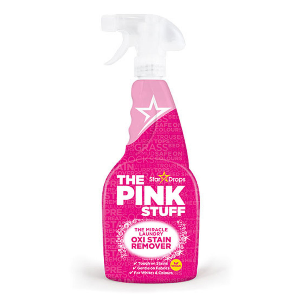 Plekieemaldaja "Pink stuff stain remover". Puhastusained. The pink stuff plekieemaldusspreiga saate raskete plekkidega vaevata hakkama, sest see on mõeldud kangekaelsete plekkide eemaldamiseks ja kõrvaldamiseks.