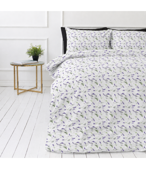 Kaheinimese voodipesu komplekt "Lavender Breeze". Puuvillane voodipesu