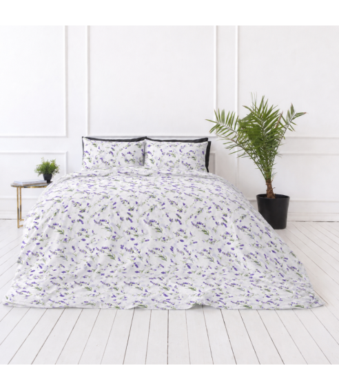 Kaheinimese voodipesu komplekt "Lavender Breeze". Puuvillane voodipesu