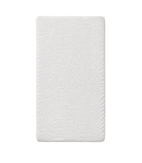 Kummiga voodilina „White frote“. Kummiga voodilina 90x200