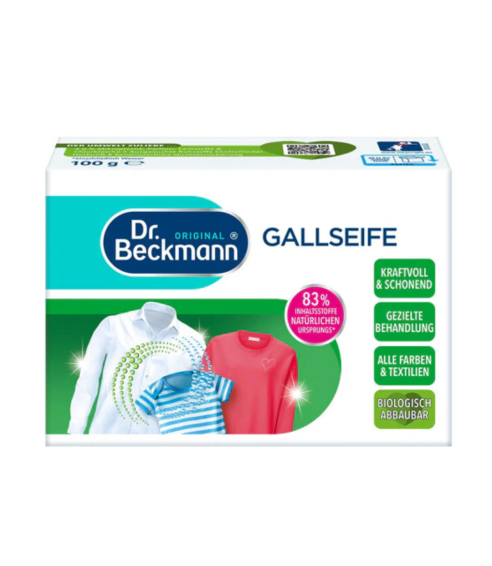 Täppide puhastusseep sapiga „Gall soap Dr. Beckmann“. Puhastusained