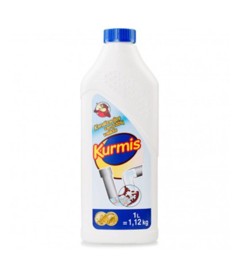 Kanalisatsiooni puhastusvahendid vedelik "Kurmis liquid 1l". Puhastusained